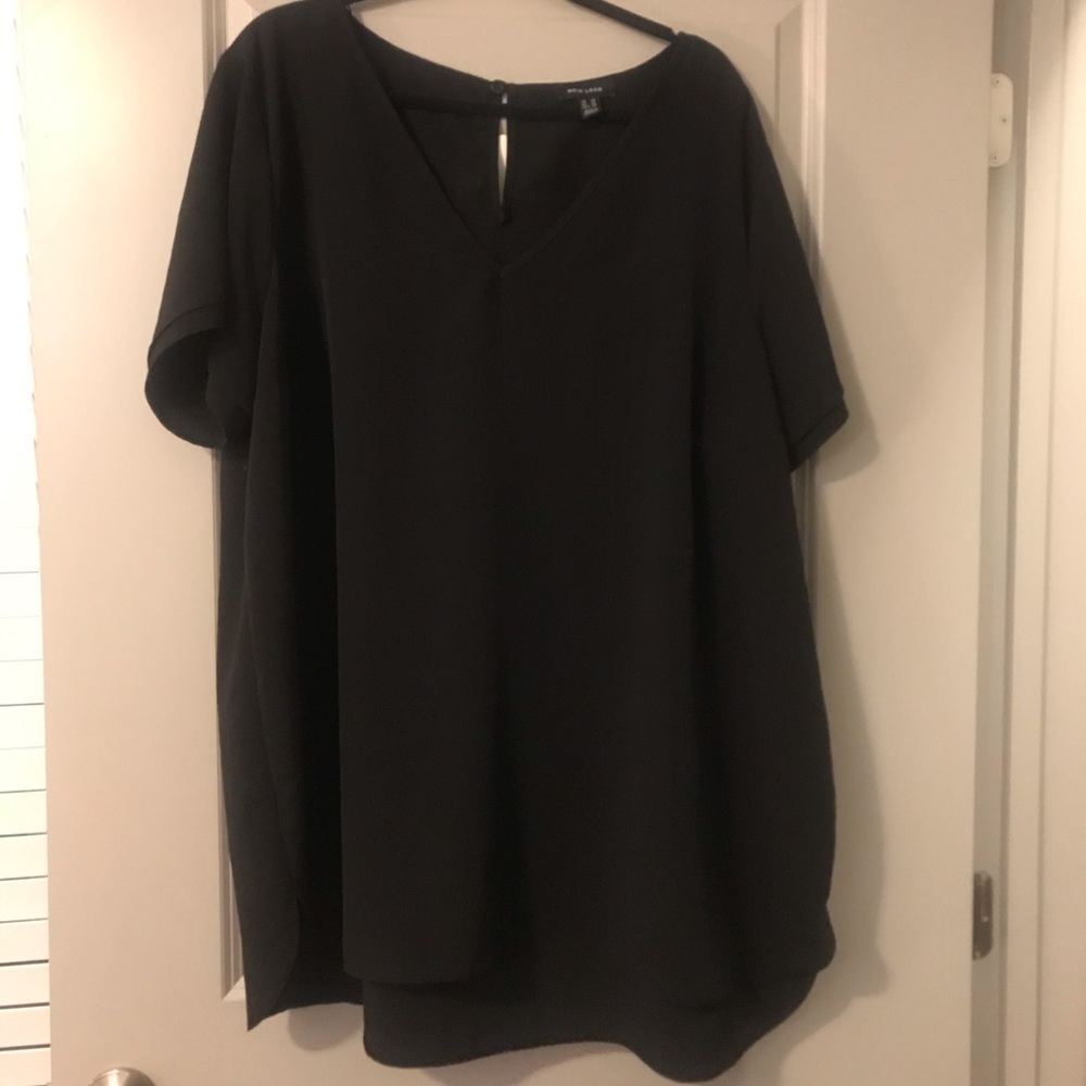 New Look Long Black Shirt